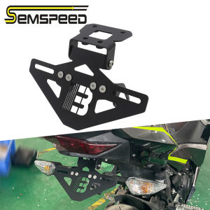 SEMSPEED For Kawasaki Ninja 400 2018-2022 2023 2024 Motorcycle Foldable Rear License Plate Fender Tail Tidy Bracket