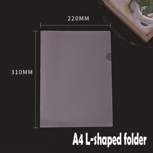 【Ready Stock】A4 Tear Resistant L-Shape File Folder Clear PP for Easy Browsing & Long Term Use 资料夹L型