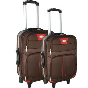 G.Melody New 2In1 Fabric Textile Good Quality Luggage Set For Traveling 4wheels With Lock 06 415
