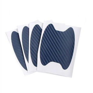 【Ann-Car】4pcs/1 Set Universal Carbon Fiber Auto Car Door Handle Stickers Car Handle Protection Car Handle Anti Scratch Stickers