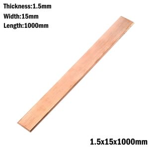 LUSIT Thickness 1-3mm Copper Flat Bar High Purity Length 1000mm Pure Copper Strip  Metal Plate Electroplating