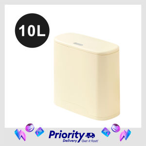 Japan Condor Narrow Trash Can Large Capacity Oval Push Trash Can Household For Kitchen Home Office Room