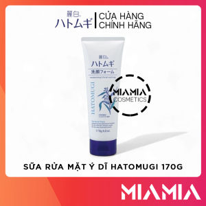 Sữa Rửa Mặt Hatomugi Ý Dĩ Nhật Bản Moisturizing & Facial Washing Dành Cho Da Khô 170g Chính Hãng