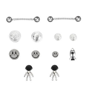 12Pcs/Set Star Airlines Crocs Charms Shoes Accessories DIY Shoes Flower Shoes Button Clogs Decoration Chains for Crocs