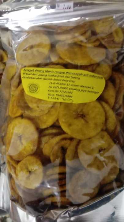 kerepek pisang nangka lemak masin 250g & kerepek coin/bulat manis asli ...