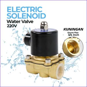 COD Geerte Electric Solenoid Water Valve Normally Closed 220V 3/4 Inch - 2W-200-20 / Katup Kontrol Air Otomatis / Katup Kran Air