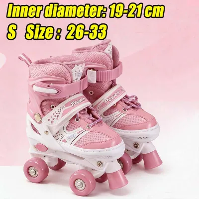 2026 NEW Roller skate shoes for kids Adjustable skating shoes for kids Roller Skates With 4 Wheel