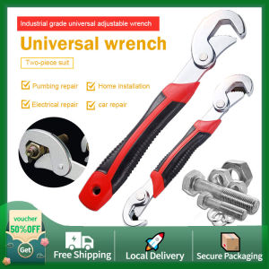 【Ready stock】2PCS Universal Wrench Multifunction Adjustable  Spanner Tool N Grip Spanner Set Spanar Serbaguna Tool Power Tool