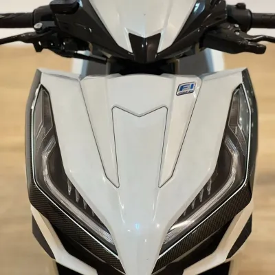 HONDA CLICK V3 FRONT SIDE CARBON FIBER DECALS (FORGED 3D 9D)