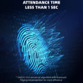 Deli Biometrics Time Attendance Biometric Fingerprint Time Attendance Biometrics Fingerprint Scanner Bundy Clock Time Recorder Black E3960. 