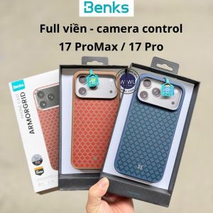 Ốp lưng Benks ArmorGrid Kevlar Pro Full Viền – Bảo Vệ Toàn Diện Cho iPhone 17 Pro / 17 Pro Max