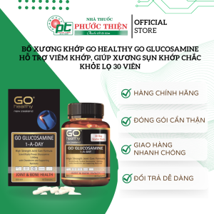 Bổ xương khớp GO Healthy GO Glucosamine hỗ trợ viêm khớp giúp xương sụn khớp chắc khỏe lọ 30 viên