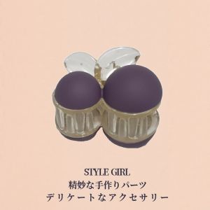 F4 Jepit Rambut Mutiara 4.5cm Bentuk Ceri Jedai Poni Korea Cherry Pearl Hair Claw Clips BTK130