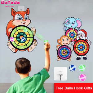 Bafada Sticky Ball Dart Board Target Sports Game Toys For Children Outdoor Party Toys Target Sticky Ball Throw Educational Board Games