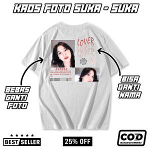 KAOS CUSTOM AESTHETIC 5 - BEBAS REQUEST PAKAI FOTO DAN NAMA SENDIRI - KAOS BUCIN STREETWEAR - KAOS VIRAL PRIA WANITA BAYAR DI TEMPAT (COD)