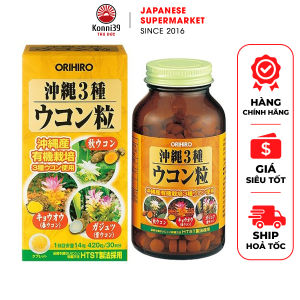 VIÊN TINH BỘT NGHỆ 3 MÙA OKINAWA ORIHIRO NHẬT BẢN (HỘP 430 VIÊN)