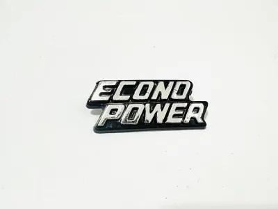 โลโก้ติดบังลมECONO POWER พลาสติกชุบ B12