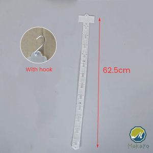 Makoyo แถบพลาสติกสําหรับแขวนขนมขบเคี้ยว 1.3 MM 12 ตะขอ Supermarket hook