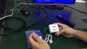 HDMI To RCA HDTV TO AV Adapter / RCA To HDMI Video Converter 1080P Support NTSC PAL for TV /Old TV /Laptop /Astro