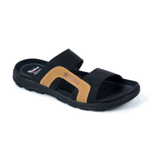 Sandal Slide Pria Bahan Kulit Working W-01 Sandal kasual pria dewasa Sandal Selop