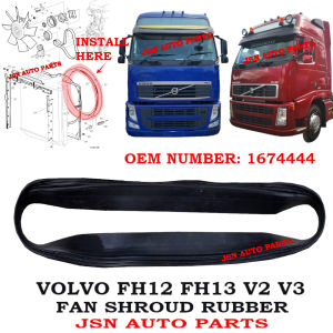 J04S14 FAN SHROUD RUBBER VOLVO FH12 FH13 V2 V3 1674444