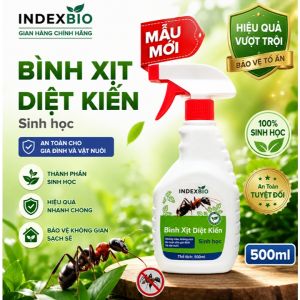 Xịt Kiến Gián Mối Mọt Đa Năng Sinh Học INDEXBIO 500ml Loại Bỏ Côn Trùng Hiệu Quả Lành Tính