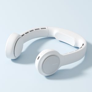 JISULIFE Portable Neckband Fan 4000mAh USB Rechargeable Hang-on Mobile Neck Fans