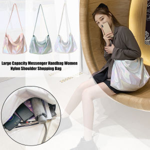 Túi Đeo Chéo BAGOO Cỡ Lớn Cho Nữ Túi Đưa Thư Túi Xách Bằng Nylon Màu Chuyển Sắc Thời Trang Hàn Quốc Mang Thường Ngày Mua Sắm Đường Phố