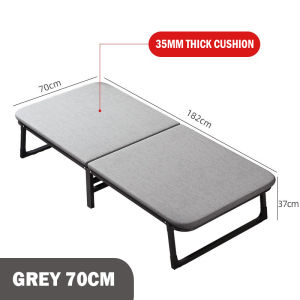 High Grade Folding Bed Foldable Single Bed Thick Portable Mattress Wide Metal Bed Frame/Rainbow Culture