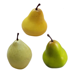Faux Pear Ornament Dining Room Centerpieces Decorative Realistic for Home Decoration and Supermarket Props