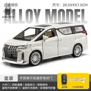 Mô Hình Xe Ôtô Kim Loại 1/24 Siêu Xe TOYOTA ALPHARD Có REMOTE Cửa Tự Động Dùng Để Trưng Bày Bàn Làm Việc