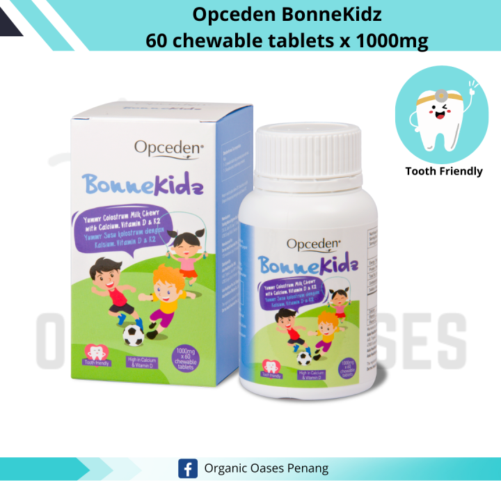 Opceden BonneKidz 60 chewable tablets x 1000mg (EXP 01/2026) With