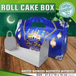 Box Kue IDUL FITRI Jinjing - Dus Roll Cake RAMADHAN -FC - 275x10x18cm (10 pcs)