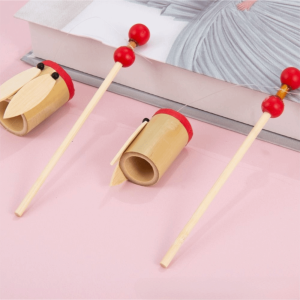 LIWU Tre Máy tạo tiếng ve sầu riêng Tạo âm thanh Hình con ve sầu Thiết bị tạo âm thanh ve sầu riêng Thời trang Kích hoạt bằng cách lắc Đồ chơi ve sầu riêng bằng tre Đồ chơi phát ra âm thanh