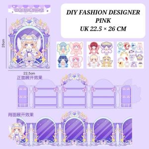MILANBERRY DIY FASHION DESIGNER 3D MAINAN STIKER DRESS UP ANAK CEWEK EDUKATIF LUCU