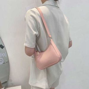 COLOO Fashion French Style Shoulder Pouch Large Capacity Underarm Bag Mobile Phone Bag Female Handbag Small Square Bag Women Shoulder Bag PU Leather Handbag
