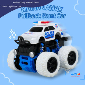 JIMITU Mainan Anak Pullback Stunt Car Children Toy - HW2705 - Blue