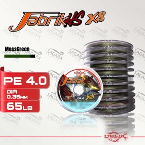 Senar PE Jabrik HS X8 100 Meter PE Relix Nusantara Connecting PE Jabrik Moss Green PE Jabrik Multi Colour
