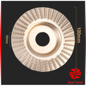 Thaihome ใบเจียรขัดไม้ ใบขัดไม้ 100mm ใบเจียร์ไม้แบบแบน ชุบทองเหลือง Wood sanding tool