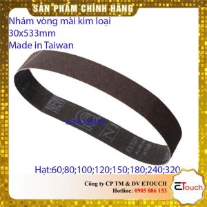 Nhám vòng - Đai nhám mài inox 30-533mm vải X632F của TAIWAN