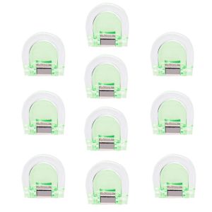 GIORGIONE STORE 10Pcs Plastic Book Label Clip Strong Clip Transparent Paper Clips Set Multifunctional Colorful Invisible Leg Shortening Clip Document Binding
