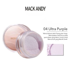 MACK ANDY Clear Flowing Cloud Air Makeup Setting Honey Powder Waterproof Long-Lasting Makeup Control Oil Grinding Skin Invisible Pores 4 Colour Loose Powder