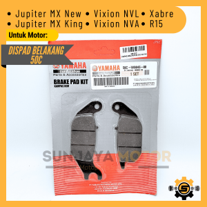 Dispad Belakang 50C Kampas Rem Cakram Kualitas Original Yamaha Jupiter MX New Vixion NVA Jupiter MX King Vixion NVL Xabre R15 V2 Kanvas Rem Dispet Kanpas Disped Asli Dispat Discpad Ori YGP