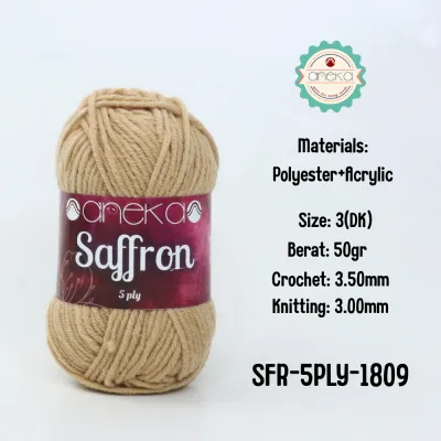 KATALOG - Benang Rajut Saffron 5 Ply / Crochet Knitting Yarn - Part 1