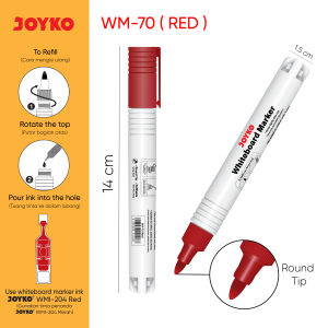 Whiteboard Marker Spidol Papan Tulis Dapat Dihapus Joyko WM-70