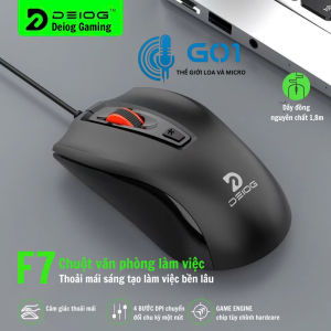 Chuột Deiog F7 có dây thiết kế gọn nhẹ tiện dụng cho văn phòng và gaming