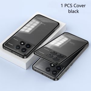 Aluminium Alloy Metal Frame Case For Poco F6 Pro Case transparent 360 Full Cover For Xiaomi POCO F6Pro 5G Redmi K70 Bumper