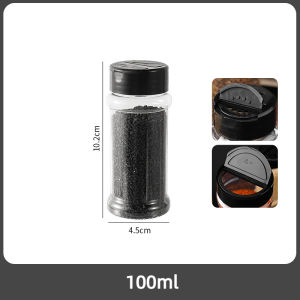 ขวดโรยผง พลาสติก ฝาดำ ขวดเครื่องปรุง 100ml/150ml/250ml ทนต่อการตก ไม่เปราะบาง ขวดพริกไทย ขวดเกลือ ขวดใส่เครื่องปรุง กระปุกใส่เครื่องปรุง