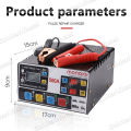 【MONQIQI】1200W Charger Aki /Accu Mobil Motor 12V/24V 10A/7A LCD Charger Portable 600A / 500A /400A Mobil Dan Motor Charger Aki GARANSI 365 HARI. 
