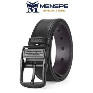 MENSPE Fashion Mens Belt Fashion Needle Buckle Belts Double-Sided Second-Layer Cowhide Belt Retro Business Belt 120cm Scratch Resistant Belts Leisure Belt Gentlemen Belt for Men